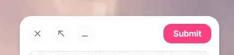 submission button on Padlet